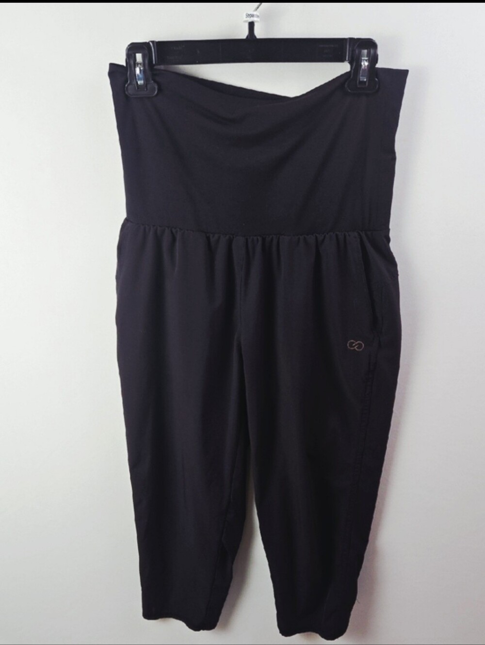 CALIA by Carrie Underwood Anywhere Capri Jogger Pants Sz S Foldover Waist Yoga